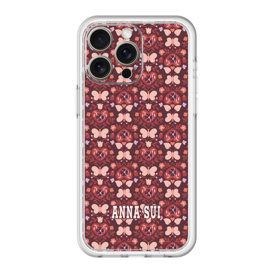 スリムプロテクションプレミアムケース［ ANNA SUI - バタフライハーツ - レッド ］