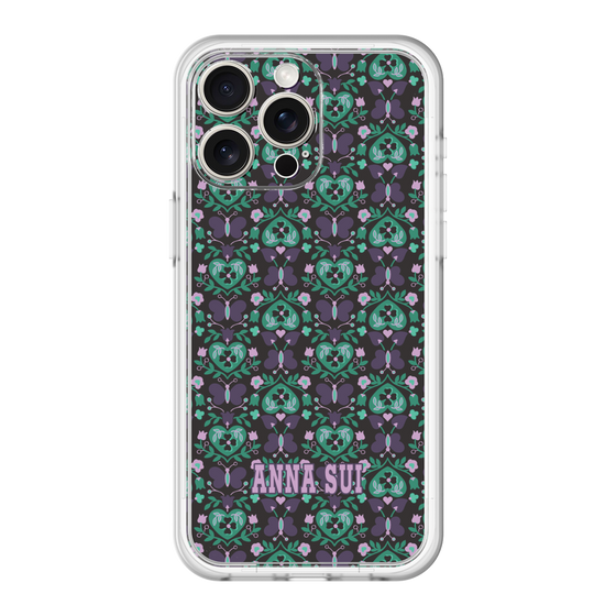 スリムプロテクションプレミアムケース［ ANNA SUI - バタフライハーツ - グリーン ］