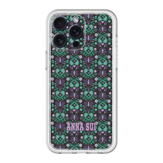 スリムプロテクションプレミアムケース［ ANNA SUI - バタフライハーツ - グリーン ］