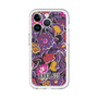 スリムプロテクションプレミアムケース［ ANNA SUI - ガーデンフワラー - マゼンタ ］