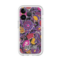 スリムプロテクションプレミアムケース［ ANNA SUI - ガーデンフワラー - マゼンタ ］