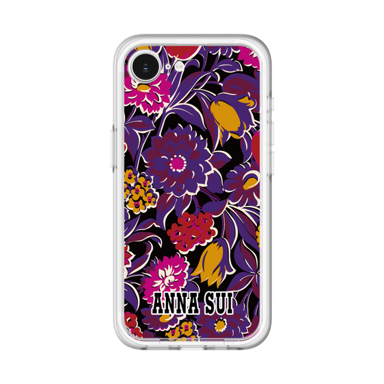 スリムプロテクションプレミアムケース［ ANNA SUI - ガーデンフワラー - マゼンタ ］