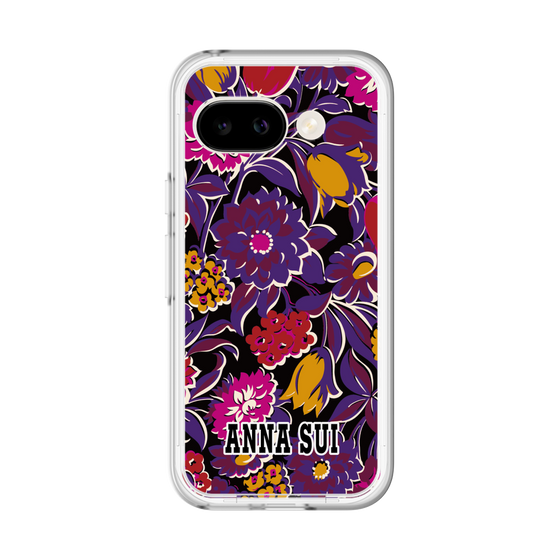 スリムプロテクションプレミアムケース［ ANNA SUI - ガーデンフワラー - マゼンタ ］