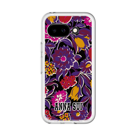 スリムプロテクションプレミアムケース［ ANNA SUI - ガーデンフワラー - マゼンタ ］