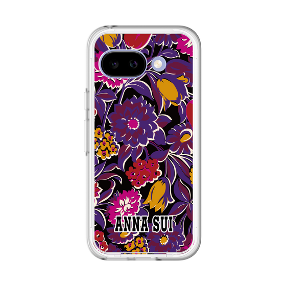 スリムプロテクションプレミアムケース［ ANNA SUI - ガーデンフワラー - マゼンタ ］
