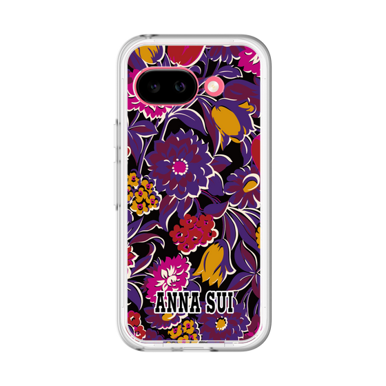 スリムプロテクションプレミアムケース［ ANNA SUI - ガーデンフワラー - マゼンタ ］