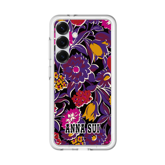 スリムプロテクションプレミアムケース［ ANNA SUI - ガーデンフワラー - マゼンタ ］