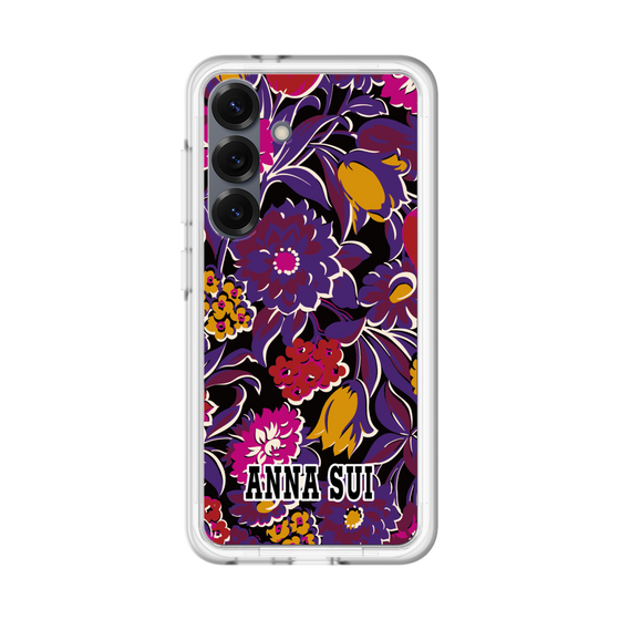 スリムプロテクションプレミアムケース［ ANNA SUI - ガーデンフワラー - マゼンタ ］