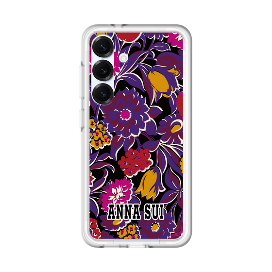 スリムプロテクションプレミアムケース［ ANNA SUI - ガーデンフワラー - マゼンタ ］