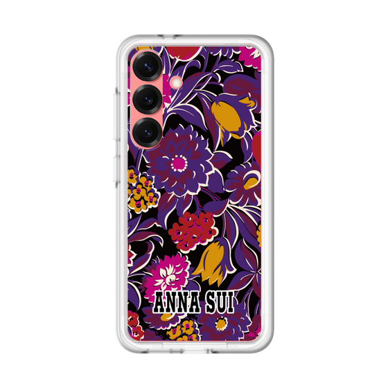 スリムプロテクションプレミアムケース［ ANNA SUI - ガーデンフワラー - マゼンタ ］