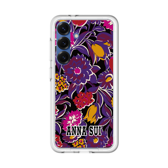 スリムプロテクションプレミアムケース［ ANNA SUI - ガーデンフワラー - マゼンタ ］