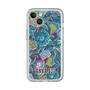 スリムプロテクションプレミアムケース［ ANNA SUI - ガーデンフワラー - シアン ］