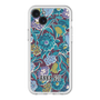 スリムプロテクションプレミアムケース［ ANNA SUI - ガーデンフワラー - シアン ］