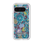 スリムプロテクションプレミアムケース［ ANNA SUI - ガーデンフワラー - シアン ］