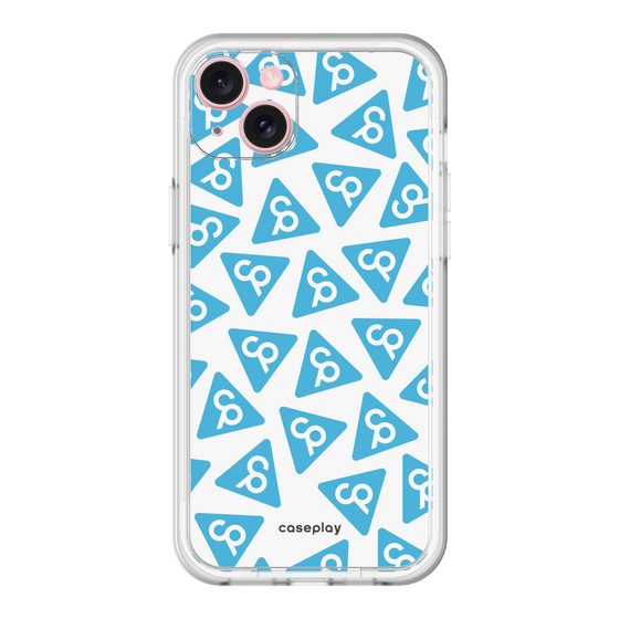 スリムプロテクションプレミアムケース［ オリジナル - CASEPLAYロゴマーク - ライトブルー ］