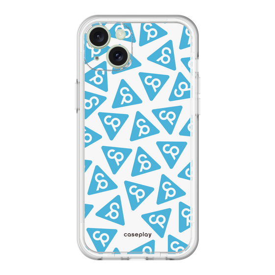 スリムプロテクションプレミアムケース［ オリジナル - CASEPLAYロゴマーク - ライトブルー ］