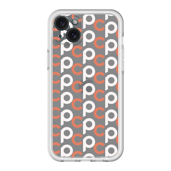 スリムプロテクションプレミアムケース［ オリジナル - CASEPLAYイニシャル総柄 - オレンジ ］
