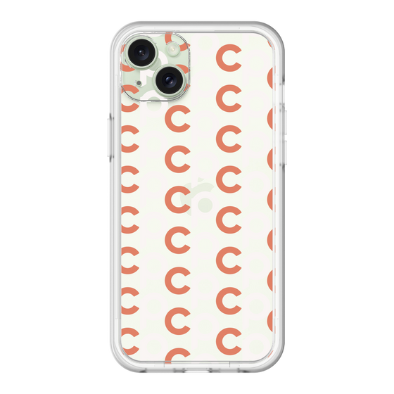 スリムプロテクションプレミアムケース［ オリジナル - CASEPLAYイニシャル総柄 - オレンジ ］