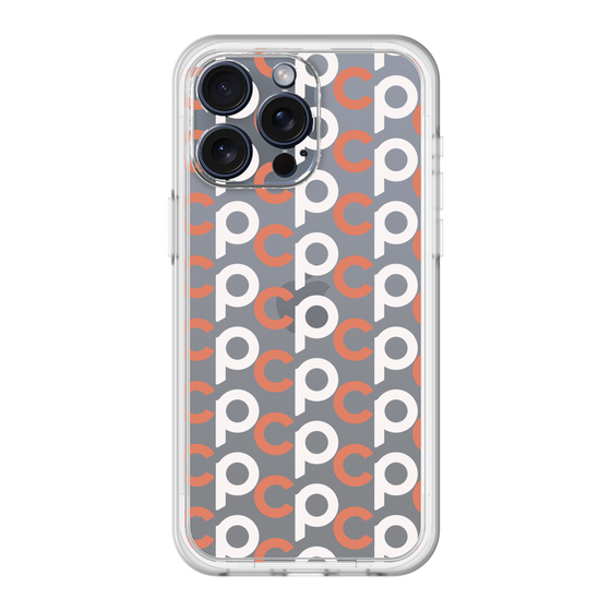 スリムプロテクションプレミアムケース［ オリジナル - CASEPLAYイニシャル総柄 - オレンジ ］