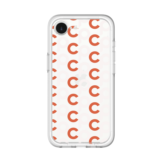 スリムプロテクションプレミアムケース［ オリジナル - CASEPLAYイニシャル総柄 - オレンジ ］