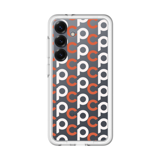 スリムプロテクションプレミアムケース［ オリジナル - CASEPLAYイニシャル総柄 - オレンジ ］