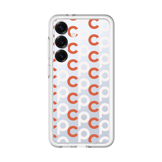 スリムプロテクションプレミアムケース［ オリジナル - CASEPLAYイニシャル総柄 - オレンジ ］