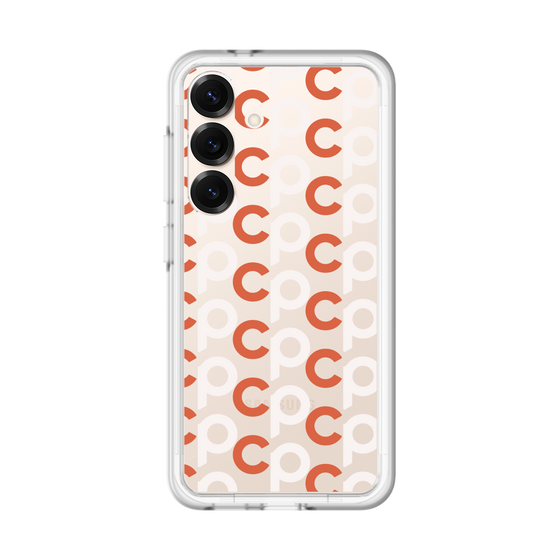 スリムプロテクションプレミアムケース［ オリジナル - CASEPLAYイニシャル総柄 - オレンジ ］