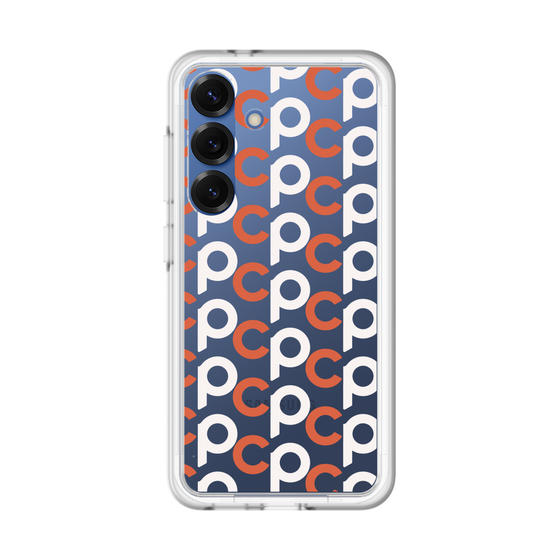 スリムプロテクションプレミアムケース［ オリジナル - CASEPLAYイニシャル総柄 - オレンジ ］