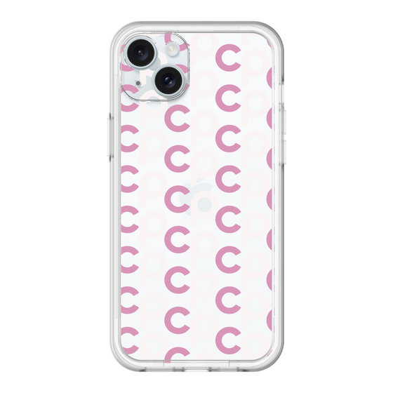 スリムプロテクションプレミアムケース［ オリジナル - CASEPLAYイニシャル総柄 - ピンク ］