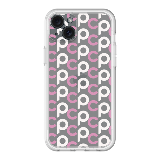 スリムプロテクションプレミアムケース［ オリジナル - CASEPLAYイニシャル総柄 - ピンク ］