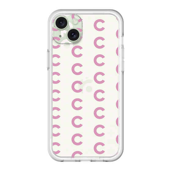 スリムプロテクションプレミアムケース［ オリジナル - CASEPLAYイニシャル総柄 - ピンク ］