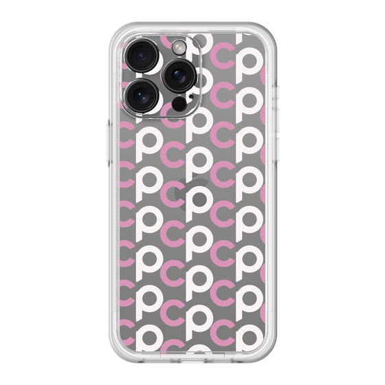 スリムプロテクションプレミアムケース［ オリジナル - CASEPLAYイニシャル総柄 - ピンク ］