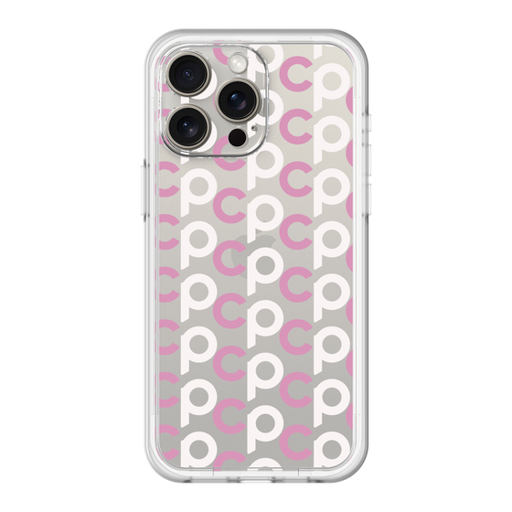 スリムプロテクションプレミアムケース［ オリジナル - CASEPLAYイニシャル総柄 - ピンク ］