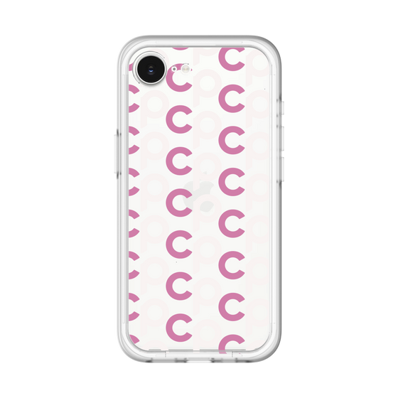 スリムプロテクションプレミアムケース［ オリジナル - CASEPLAYイニシャル総柄 - ピンク ］