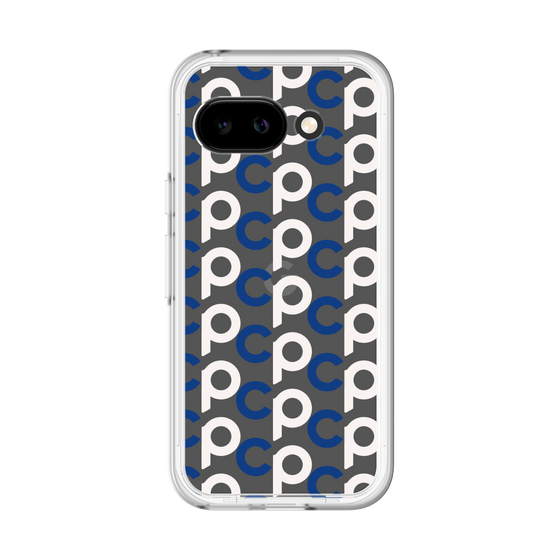 スリムプロテクションプレミアムケース［ オリジナル - CASEPLAYイニシャル総柄 - ネイビー ］