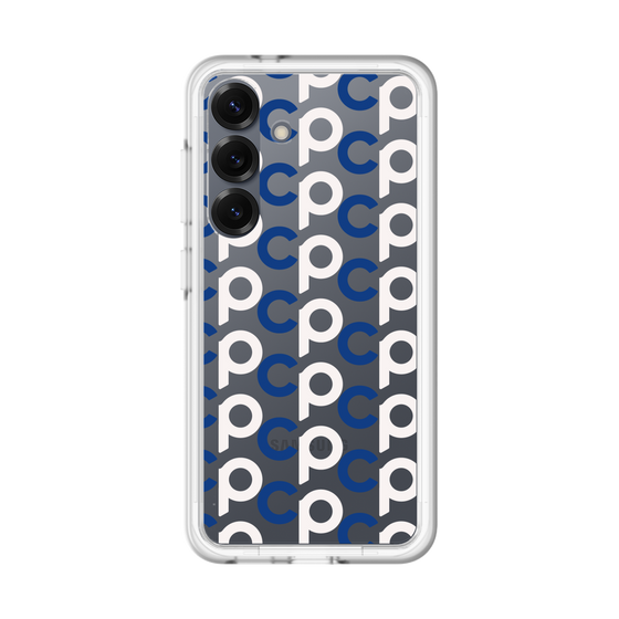 スリムプロテクションプレミアムケース［ オリジナル - CASEPLAYイニシャル総柄 - ネイビー ］