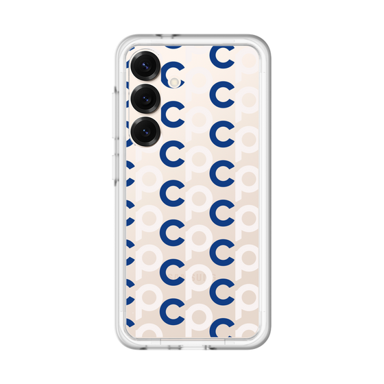スリムプロテクションプレミアムケース［ オリジナル - CASEPLAYイニシャル総柄 - ネイビー ］
