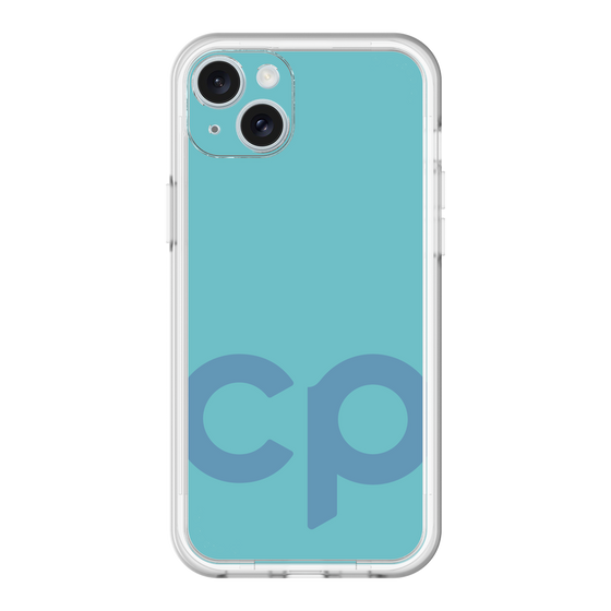スリムプロテクションプレミアムケース［ オリジナル - CASEPLAYイニシャル - ライトブルー ］