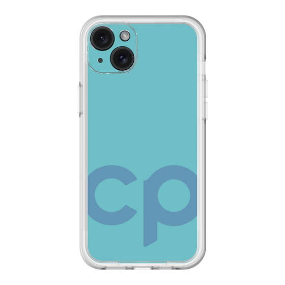 スリムプロテクションプレミアムケース［ オリジナル - CASEPLAYイニシャル - ライトブルー ］