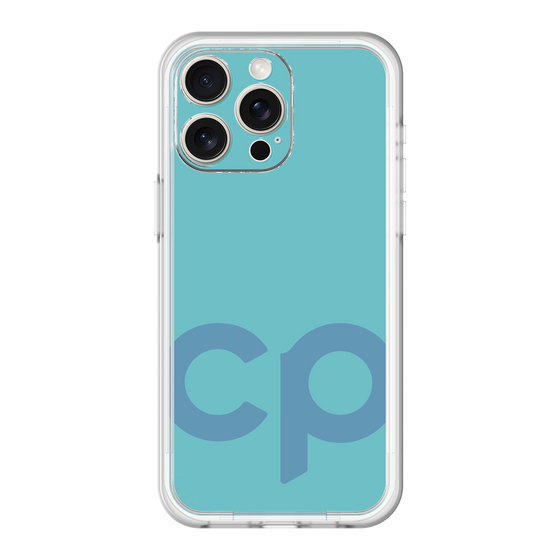 スリムプロテクションプレミアムケース［ オリジナル - CASEPLAYイニシャル - ライトブルー ］