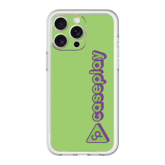 スリムプロテクションプレミアムケース［ オリジナル - CASEPLAYロゴタイプ - グリーン ］