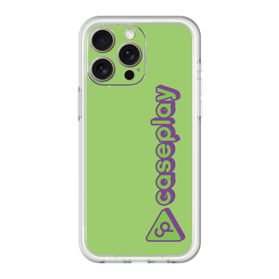 スリムプロテクションプレミアムケース［ オリジナル - CASEPLAYロゴタイプ - グリーン ］