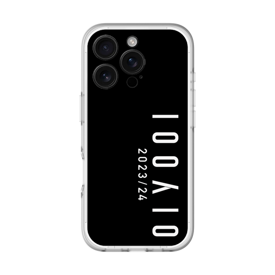 スリムプロテクションプレミアムケース［ 100人10 - Logo vertical - Black ］