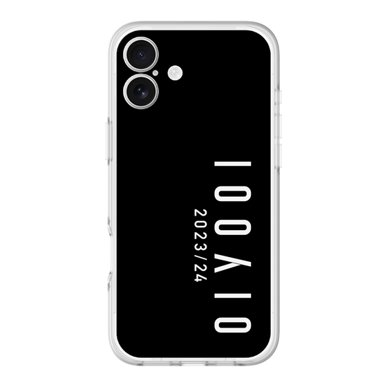 スリムプロテクションプレミアムケース［ 100人10 - Logo vertical - Black ］