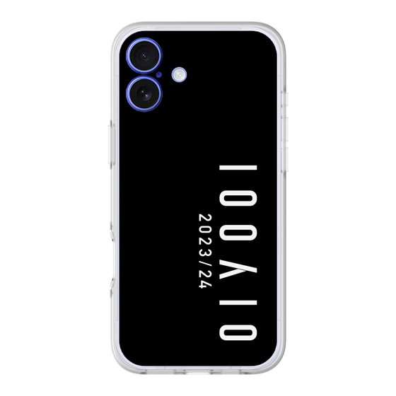 スリムプロテクションプレミアムケース［ 100人10 - Logo vertical - Black ］