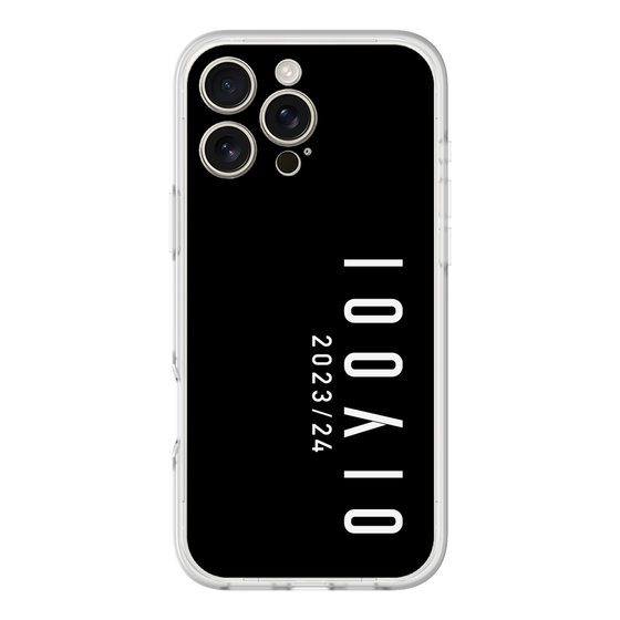 スリムプロテクションプレミアムケース［ 100人10 - Logo vertical - Black ］