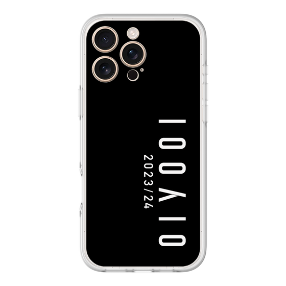 スリムプロテクションプレミアムケース［ 100人10 - Logo vertical - Black ］