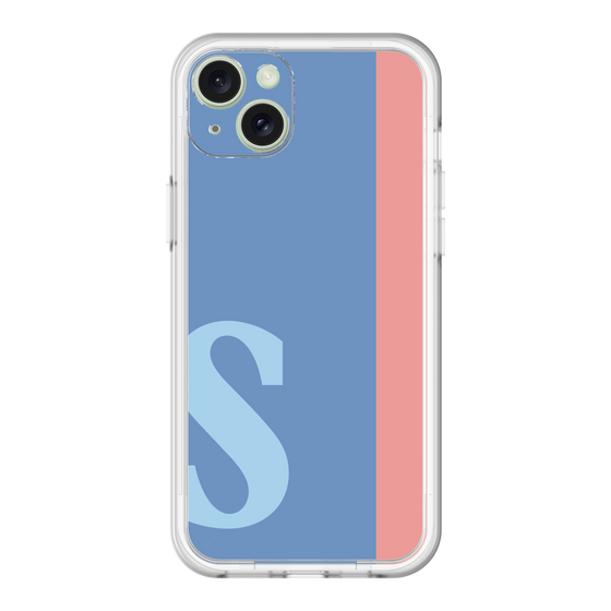 スリムプロテクションプレミアムケース［ オリジナル - initial color line - S blue ］