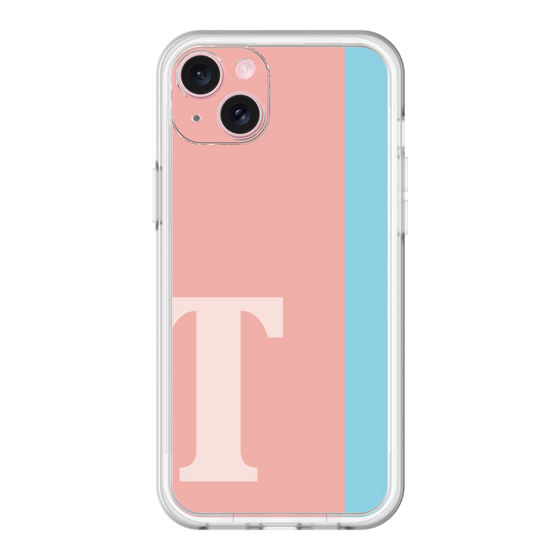 スリムプロテクションプレミアムケース［ オリジナル - initial color line - T pink ］