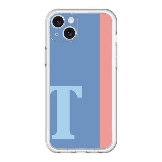 スリムプロテクションプレミアムケース［ オリジナル - initial color line - T blue ］